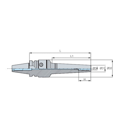 DINE Slim Hydraulic Chuck BT30-DHE10S-120 BT30-DHE10S-120