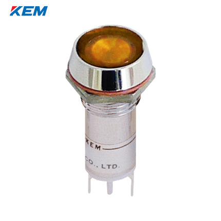 KEM KEM LED Indicator Light, Ø12mm, High-Brightness, AC110V, Yellow KLEU-12A110Y