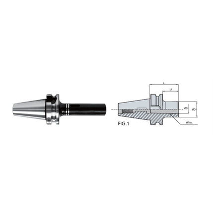 DINE MTA Morse Taper Arbor TAUMAX BT50-MTA3-65 BT50-TMTA3-65