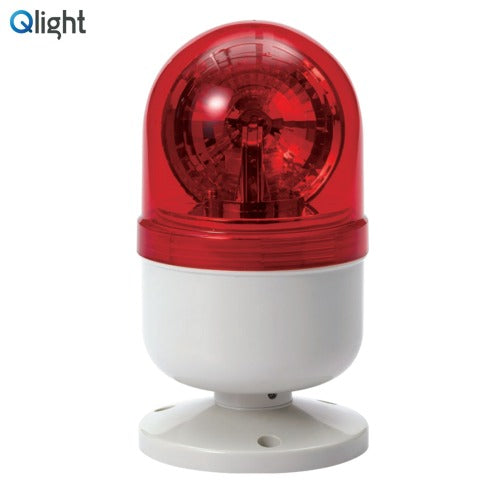 QLIGHT Rotating Warning Light, 80mm, LED, Red, AC220V S80DRK-220-R