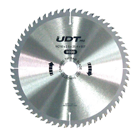 UDT TCT Circular Saw Blade for Wood, Ø100–405 mm