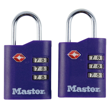 Master Lock Combination Padlock Set TSA-Approved