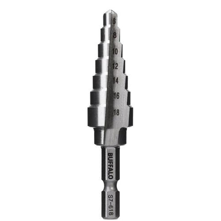 SESHIN BUFFALO Step Drill, Hex Shank 12mm–35mm