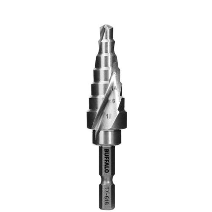 SESHIN BUFFALO Step Drill, Twist Type, Hex Shank 12mm–35mm