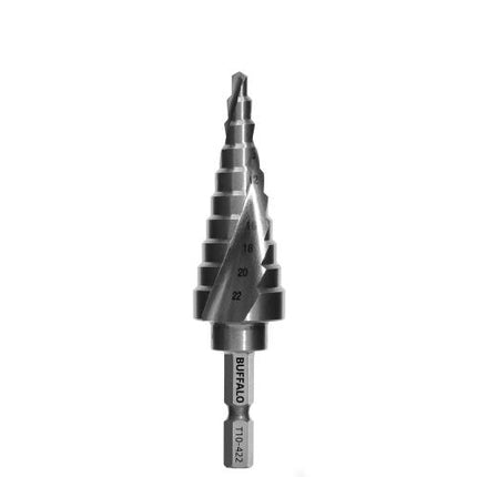 SESHIN BUFFALO Step Drill, Twist Type, Hex Shank 12mm–35mm