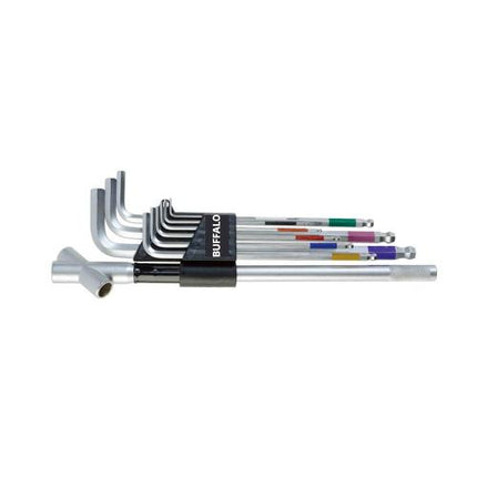 SESHIN BUFFALO Ball Hex Key Set Extra Long SB-PLBS10