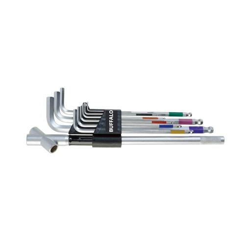 SESHIN BUFFALO Ball Hex Key Set Extra Long SB-PLBS10