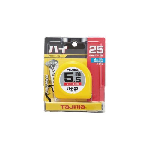 TAJIMA Manual-Lock Tape Measure 5.5–7.5 m H25