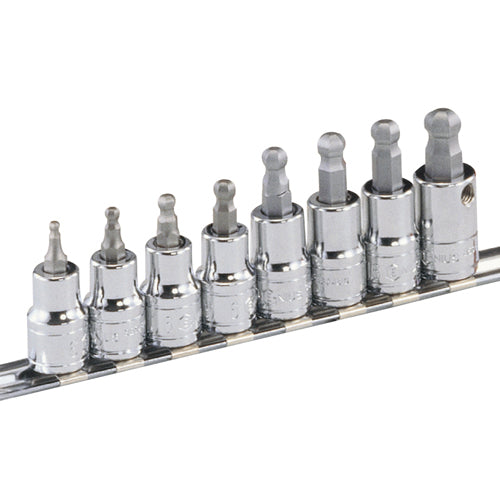 GENIUS TOOLS Hex Bit Socket Set Ball Point