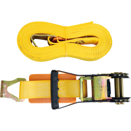 JOOYEONG Ratchet Tie-Down 8M(Flat Hook) White