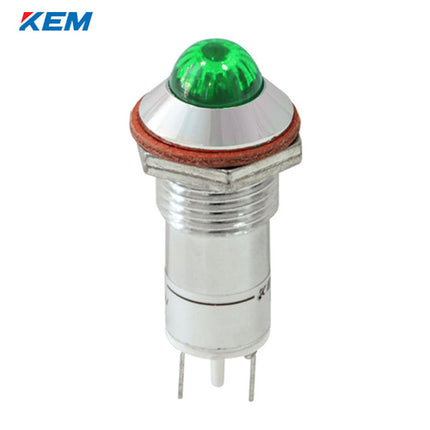 KEM KEM LED Indicator Light, Ø12mm, High-Brightness, DC5V, Green KLHRAU-12D05G