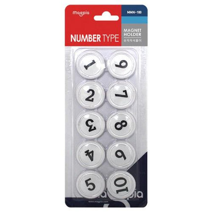 MAGPIA Number Magnetic Holder 1-10