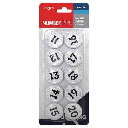 MAGPIA Number Magnetic Holder 1-10