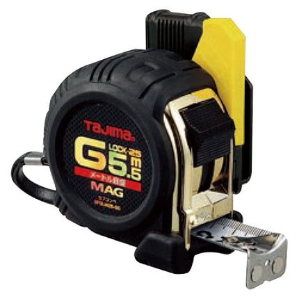 TAJIMA Sef Safety-Holder Tape Measure 5.5–7.5 m 25 mm SF-GLM25-55BL