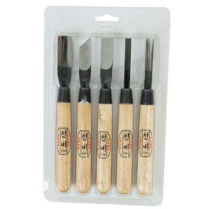 CHONBI Carving Chisel Set 5P Paring Chisel Set