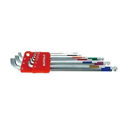 SESHIN BUFFALO Ball Hex Key Set Extra Long SB-BWS9S