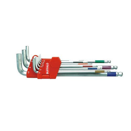 SESHIN BUFFALO Ball Hex Key Set Extra Long SB-BWS9M