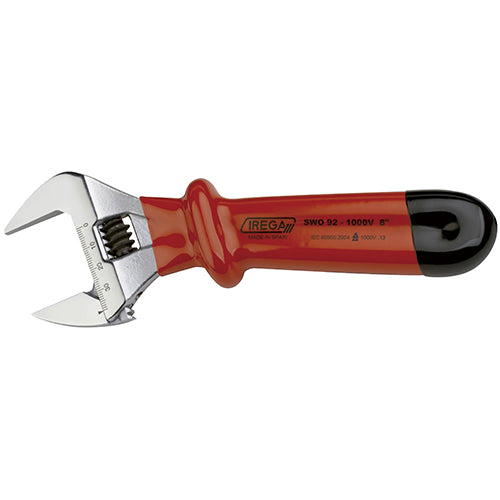 IREGA Wide Jaw Insulated Adjustable Wrench