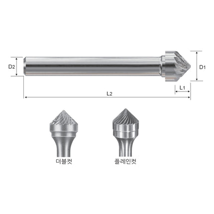 YG-1 Carbide Rotary Burr (Part 2) SK-6MP D16.0X6X8 SK-6P
