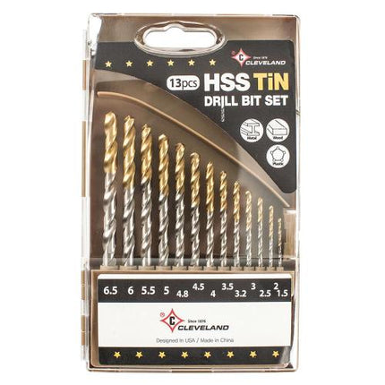CLEVELAND HSS Coated Drill Set (Gold-P)