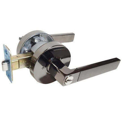 SMATO Tubular Lever Lock Door Handles Bedroom DL06K-EB