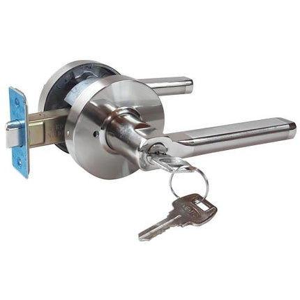 SMATO Tubular Lever Lock Door Handles Bedroom DL01K-GR
