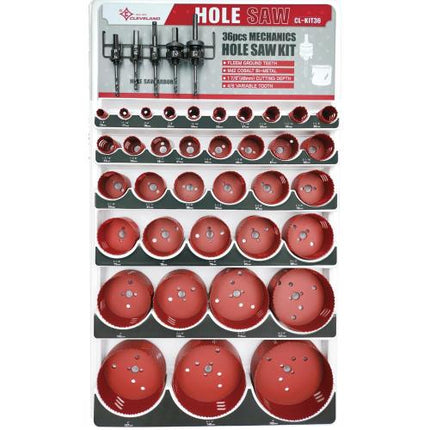 CLEVELAND Bi-Metal Hole Saw Set CL-KIT36