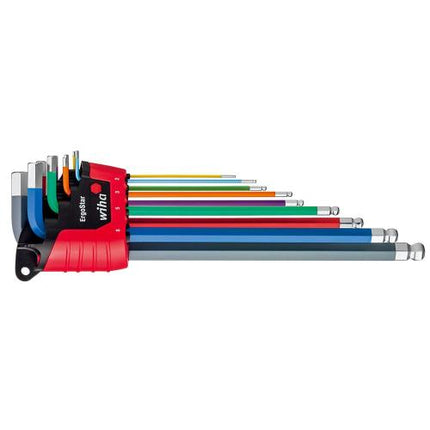 wiha Color Ball Hex Key Set SB369E 9F