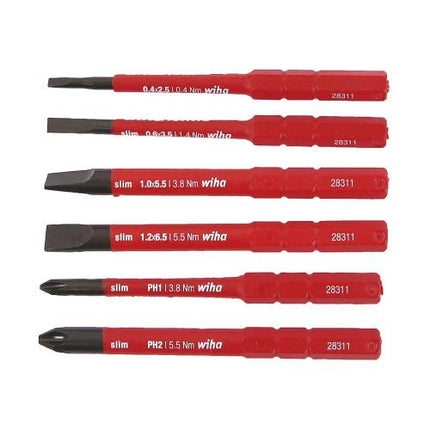 wiha Insulated Screwdriver Bit Set SlimFix 2831 B902
