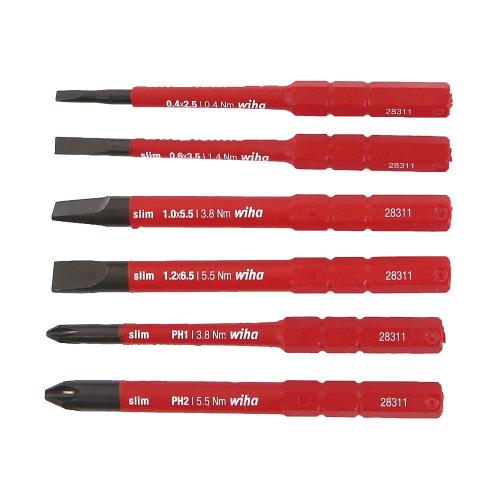 wiha Insulated Screwdriver Bit Set SlimFix 2831 B902