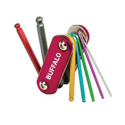 SESHIN BUFFALO Ball Hex Key Set Folding SB-SFBS7