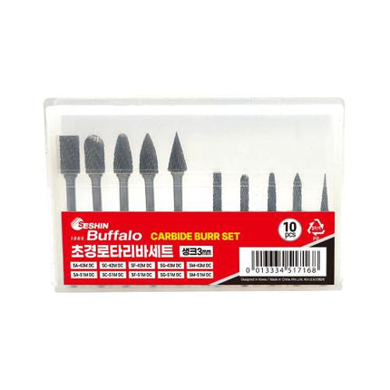 SESHIN BUFFALO Carbide Rotary Burr Set