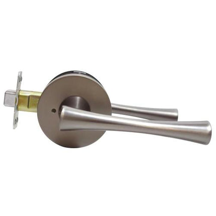 SMATO Tubular Lever Lock Door Handles Bathroom DL06-EB