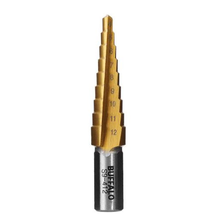 SESHIN BUFFALO Step Drill 12mm–35mm, TiN Coated