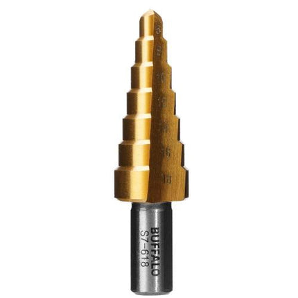 SESHIN BUFFALO Step Drill 12mm–35mm, TiN Coated
