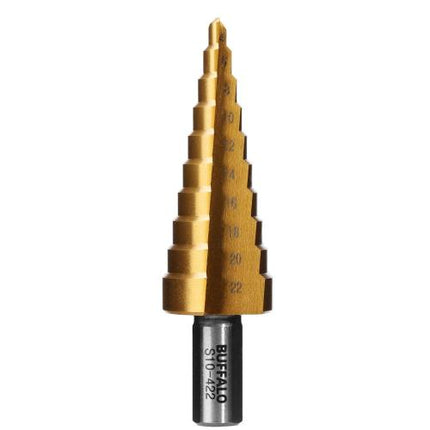 SESHIN BUFFALO Step Drill 12mm–35mm, TiN Coated