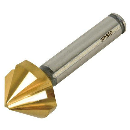 SMATO 3-Flute Countersink 6mm–40mm, TiN Coated