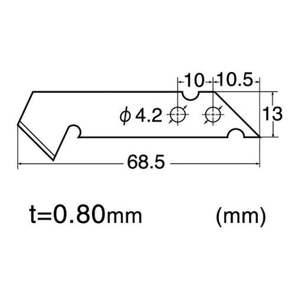 NT CUTTER Acrylic Knife Blade