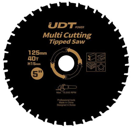 UDT TCT Multi-Material Saw Blade, Ø105–230 mm