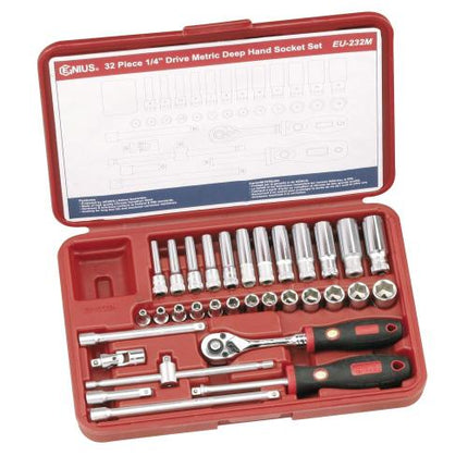GENIUS TOOLS Hand Socket Set EU-232M