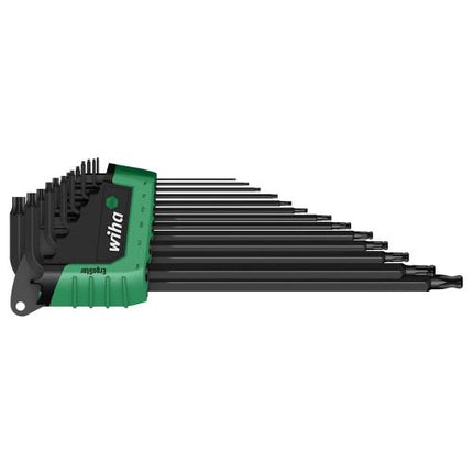 wiha Star & Ball Hex Key Set Long Black SB 366BE HZ1301