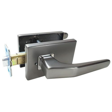 SMATO Tubular Lever Lock Door Handles Bathroom DL06-EB