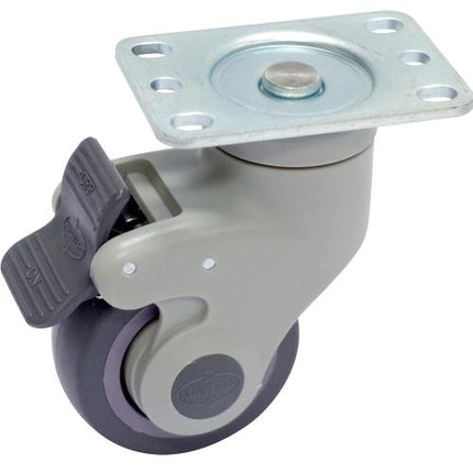 DAESIN Silent-Roll Caster Swivel with Brake DS2130MRB