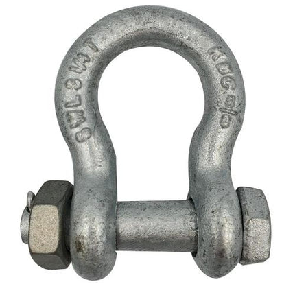 KBC Forged Bow Shackle, Bolt Type (Alloy), 9.5–25 mm