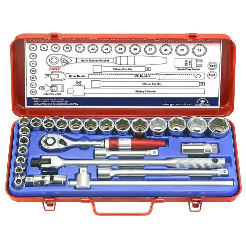 GENIUS TOOLS Hand Socket Set GS-427MX