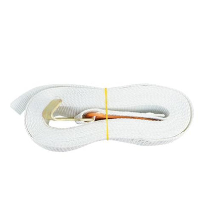 MAMMOTH Ratchet Tie-Down Long Strap Made to Order/501 8M(Flat Hook) White