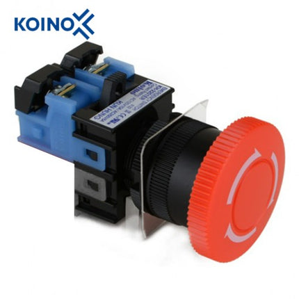 KOINO Emergency Stop Switch, Ø22, Green, 1a Contact KH-2201ER-10G