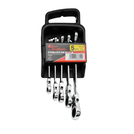 SESHIN BUFFALO Ratchet Combination Wrench Set Flexible 4PCS(10,12,13,14)