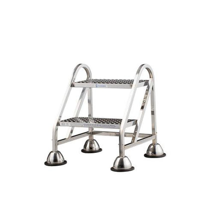 OSUNG MIDAS Mobile Step Ladder (Stainless) MLS-500H 2-Step