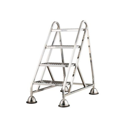 OSUNG MIDAS Mobile Step Ladder (Stainless) MLS-960H 4-Step